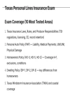 Texas Personal Lines Insurance Exam Questions And Correct Verified Solutions Latest Update This Year- Just Released&period;pdf&NewLine;&NewLine;