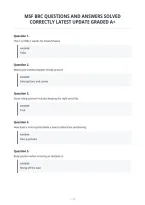 Msf Brc Questions And Answers Solved&NewLine;Correctly Latest Update Graded A&plus;