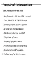 Frontier Aircraft Familiarization Exam Questions And Correct Verified Solutions Latest Update This Year- Just Released&period;pdf&NewLine;&NewLine;