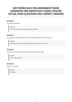 Msf Ridercoach Pre-Assignment Rider&NewLine;Handbook And Ridercoach Guide Updated&NewLine;Actual Exam Questions And Correct Answers