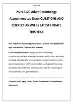 The NURS 5120 Adult-Gerontology Advanced Health Assessment Lab ...