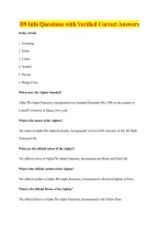 D9 Info Questions with Verified Correct Answers