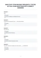 Nab Study Stan Mucinic Frequently Tested&NewLine;Actual Exam Questions With Correct&NewLine;Answers&NewLine;