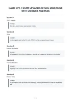 Nasm Cpt-7 Exam Updated Actual Questions&NewLine;With Correct Answers