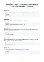Nasm Gpts Latest Actual Exam With Verified&NewLine;Questions & Correct Answers&NewLine;