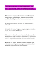 Fresenius Annual Comprehensive Test&NewLine;2027 Questions With Answers Graded A&plus;