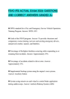 Fsvo Ifsi Actual Exam 2026 Questions&NewLine;And Correct Answers Graded A&plus;