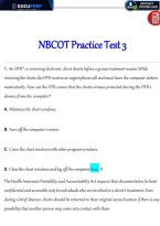 NBCOT Exam 3 Study Guide &vert; Occupational Therapy Certification Questions & Answers &vert; Comprehensive NBCOT Exam Review