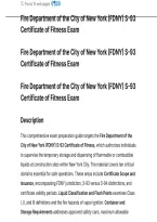 Fire Department of the City of New York &lpar;FDNY&rpar; S-93 Certificate of Fitness Exam QUESTIONS WITH DETAILED SOLUTIONS AND RATIONALES&period;pdf&NewLine;&NewLine;