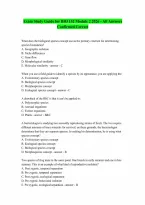 Exam Study Guide for BIO 152 Module 2 2026 - All Answers Confirmed Correct