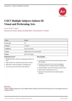 CSET Multiple Subjects Subtest III Visual and Performing Arts 2026&sol;2027 &ndash; Questions and Answers &ndash; 100&percnt; Verified &vert; Detailed Rationales &ndash; Pass Guaranteed &ndash; A&plus; Graded