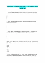 Online Quiz Five Study Material EEE 120 - Verified Correct Answer Key