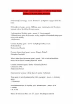 ONS Chemotherapy Immunotherapy Certificate Exam Study Guide &vert; A&plus; Rated Study Resource