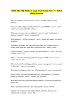 RITE AID PTU Midterm Exam Study Guide 2026 - A&plus; Rated Study Resource