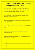 Amca Exam Questions &NewLine;And Answers 2026 - 2027