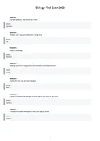 Biology Comprehensive Final Review 2023