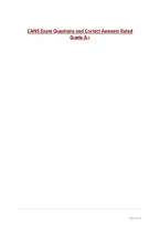 CANS Exam Questions and Correct Answers Rated Grade A&plus;&period;
