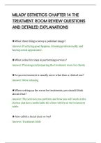 Milady Esthetics Chapter 14 The&NewLine;Treatment Room Review Questions&NewLine;And Detailed Explanations