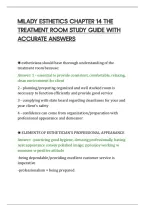 Milady Esthetics Final Exam Frequently Tested&NewLine;Actual Questions With Correct Answers&NewLine;