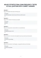 Milady Esthetics Final Frequently Tested&NewLine;Actual Exam Questions With Correct Answers