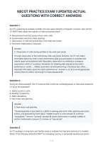 Nbcot Practice Exam 1 Updated Actual&NewLine;Questions With Correct Answers&NewLine;