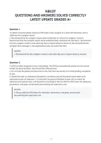 Nbcot&NewLine;Questions And Answers Solved Correctly&NewLine;Latest Update Graded A&plus;