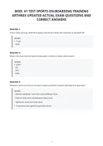 Mod&period; &num;1 Test Sports On-Boarding Training&NewLine;Arthrex Updated Actual Exam Questions And&NewLine;Correct Answers