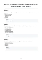 Nc Blet Practice Test For State Exam Questions&NewLine;And Answers Latest Update
