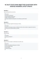 Nc Blet State Exam Objectives Questions With&NewLine;Verified Answers Latest Update&NewLine;