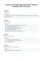 Nc Blet State Exam Questions With Complete&NewLine;Answers &lpar;100&percnt; Accurate&rpar;