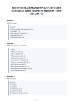 Ncc Efm Exam Breakdown & Study Guide&NewLine;Questions With Complete Answers &lpar;100&percnt;&NewLine;Accurate&rpar;&NewLine;