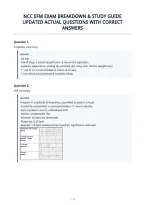 Ncc Efm Exam Breakdown & Study Guide&NewLine;Updated Actual Questions With Correct&NewLine;Answers&NewLine;
