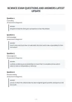 Ncmhce Exam Questions And Answers Latest&NewLine;Update&NewLine;
