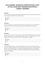 3Cx Academy&comma; Advanced Certification Latest&NewLine;Actual Exam With Verified Questions &&NewLine;Correct Answers&NewLine;