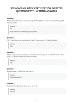 3Cx Academy&comma; Basic Certification Expected&NewLine;Questions With Verified Answers&NewLine;