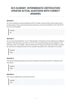 3Cx Academy&comma; Intermediate Certification&NewLine;Updated Actual Questions With Correct&NewLine;Answers&NewLine;