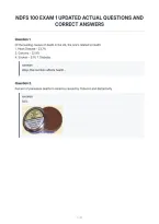 Ndfs 100 Exam 1 Updated Actual Questions And&NewLine;Correct Answers&NewLine;