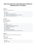 Ndfs 100 Exam 3 Byu Questions With Complete&NewLine;Answers &lpar;100&percnt; Accurate&rpar;