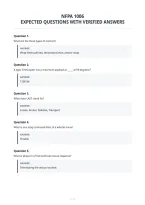 Nfpa 1006&NewLine;Expected Questions With Verified Answers