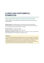 Illinois Lnha Supplemental &NewLine;Examination 