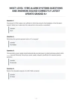 Nicet Level 1 Fire Alarm Systems Questions&NewLine;And Answers Solved Correctly Latest&NewLine;Update Graded A&plus;