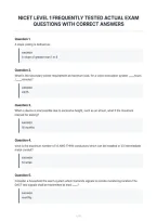 Nicet Level 1 Frequently Tested Actual Exam&NewLine;Questions With Correct Answers