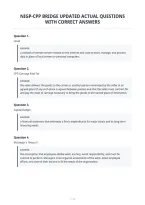 Nigp-Cpp Bridge Updated Actual Questions&NewLine;With Correct Answers&NewLine;