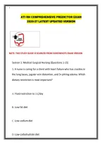 Ati Rn Comprehensive Predictor Exam