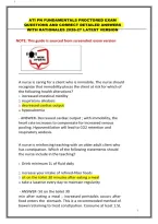 Ati Pn Fundamentals Proctored Exam Questions And Correct Detailed Answers