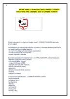 Ati Rn Medical-Surgical Proctored Exam With Questions And Answers 2026-27 