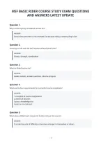 Msf Basic Rider Course Study Exam Questions&NewLine;And Answers Latest Update