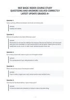 Msf Basic Rider Course Study&NewLine;Questions And Answers Solved Correctly&NewLine;Latest Update Graded A&plus;