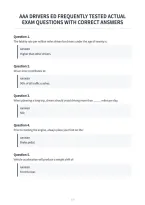 Aaa Drivers Ed Frequently Tested Actual&NewLine;Exam Questions With Correct Answers&NewLine;