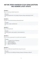 Msf Brc Rider Handbook Study Exam Questions&NewLine;And Answers Latest Update